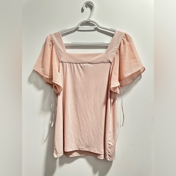 Calvin Klein Ruffle Sleeve Blouse - Picture 2 of 6